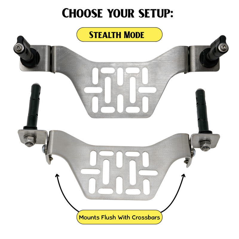 Load image into Gallery viewer, Overland Kitted Stealth Folding MAXTRAX® Roof Rack Mount
