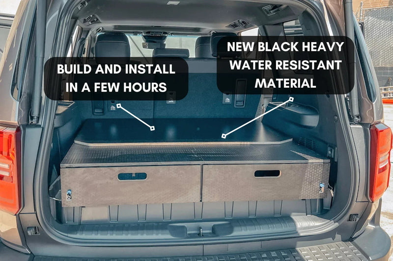 Load image into Gallery viewer, Land Cruiser 250 Dual Drawer Storage PreCut Kit - 2 Options
