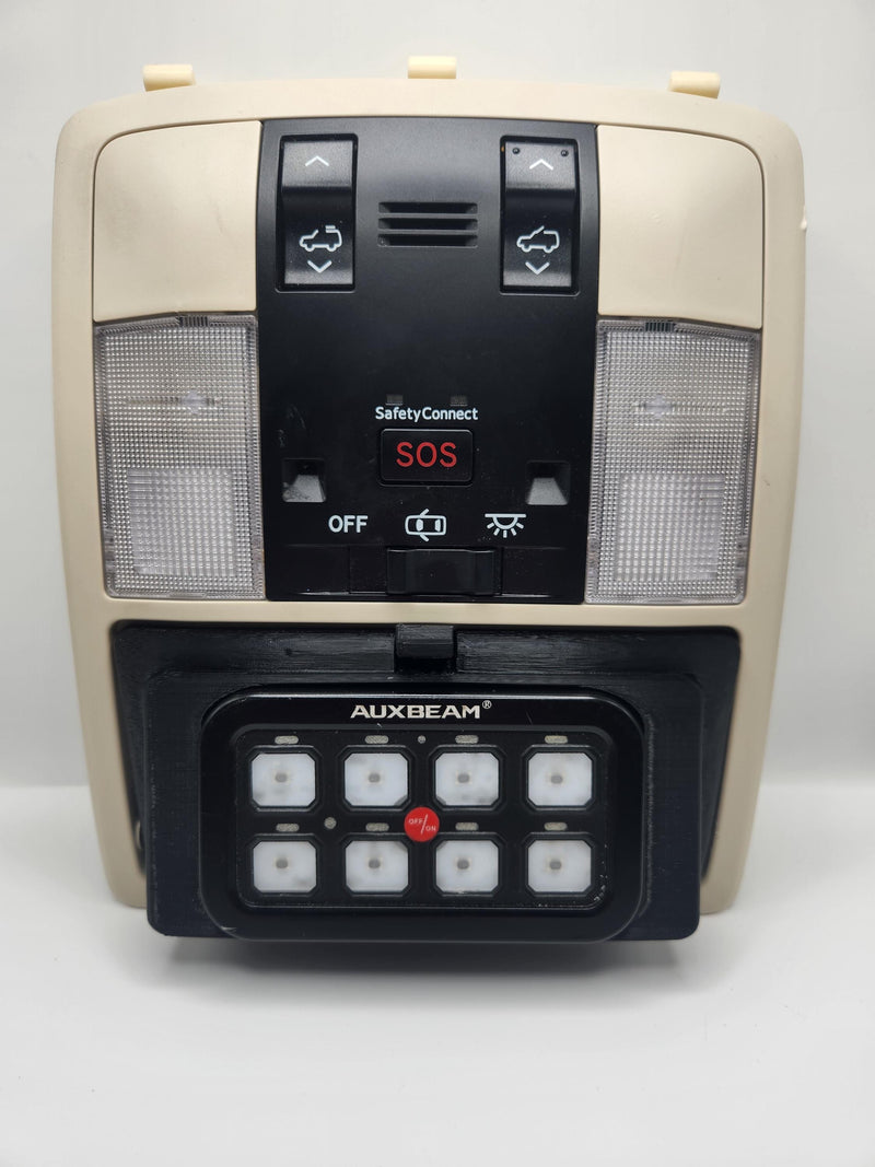 Load image into Gallery viewer, 10-23 Lexus GX460 Auxbeam 6/8 Overhead Switch Panel Mount Replaces Mirror
