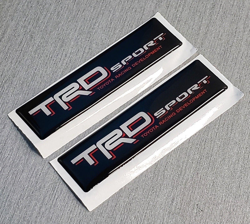 Load image into Gallery viewer, 2x Domed Toyota TRD Sport Emblem Inserts for Weathertech Floor Mats Tacoma Tundra
