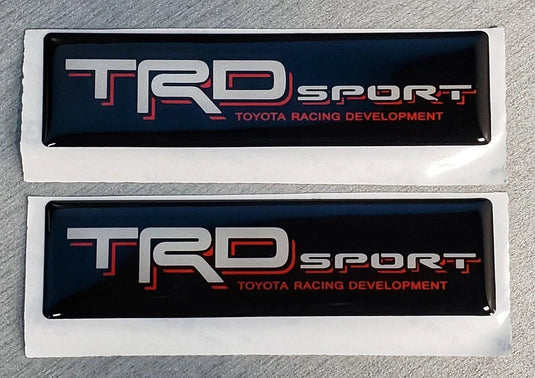 2x Domed Toyota TRD Sport Emblem Inserts for Weathertech Floor Mats Tacoma Tundra