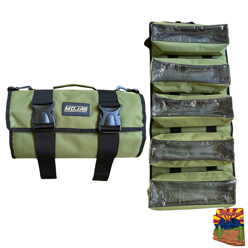 Load image into Gallery viewer, Large Canvas Tool organizer bag with 5 removeable pouches
