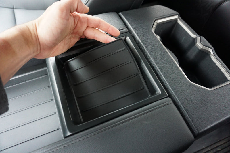 Load image into Gallery viewer, Center Console Tray Liner (2022+ Tundra SR5) - 2PC BLACK
