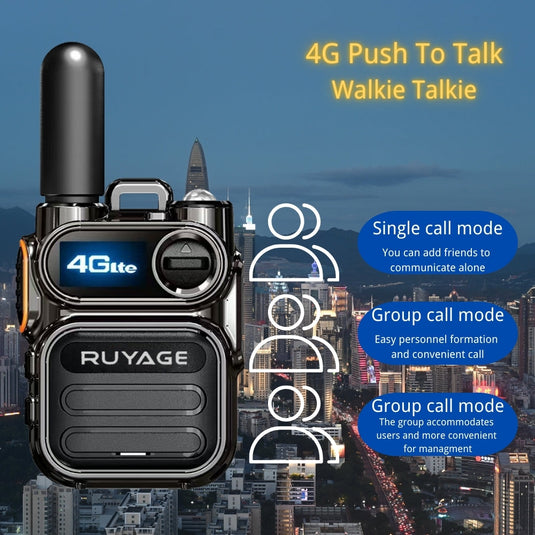 Ruyage X40 Nationwide Lte Two Way Radios Lifetime Free Unlimited Range Rechargeable Global 4G Poc,Portable Walkie Talkies Long Range for Adults Family Road Trip Truck Fleet 2 Pack