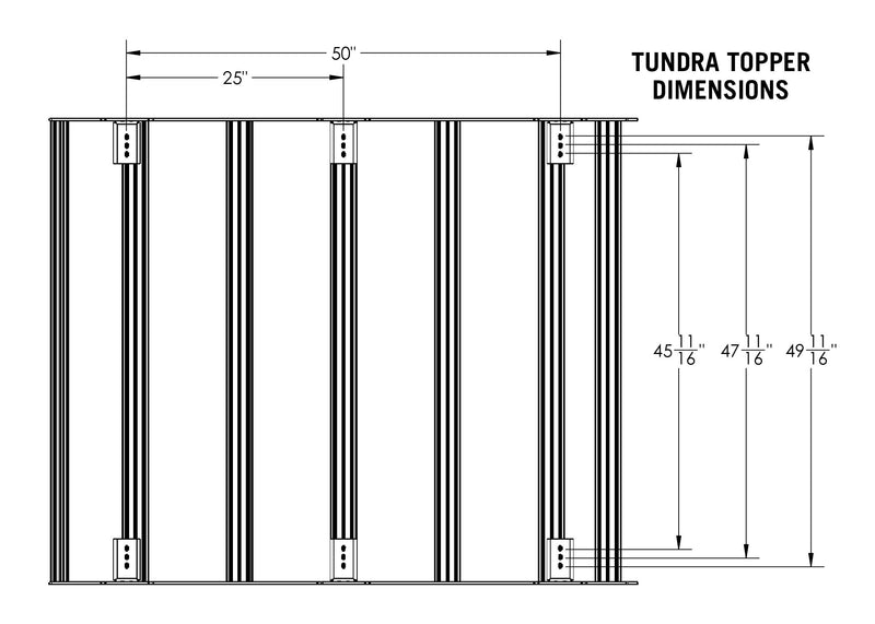 Load image into Gallery viewer, Toyota Tundra 3rd Gen (2022+) Bed Rack - DRIFTR Topper (Add-on)
