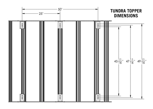 Toyota Tundra 3rd Gen (2022+) Bed Rack - DRIFTR Topper (Add-on)