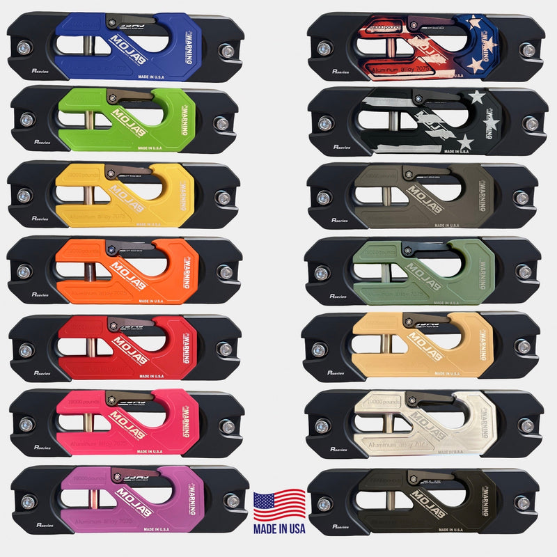 Load image into Gallery viewer, Aluminum Recessed Winch Shackle with Fairlead Kit, closed latch (LIFE TIME WARRANTY*)
