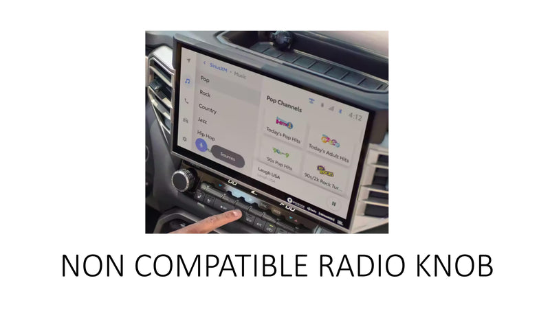 Load image into Gallery viewer, Radio Knob (2022+ Tundra 8&quot; Screen) - BLACK
