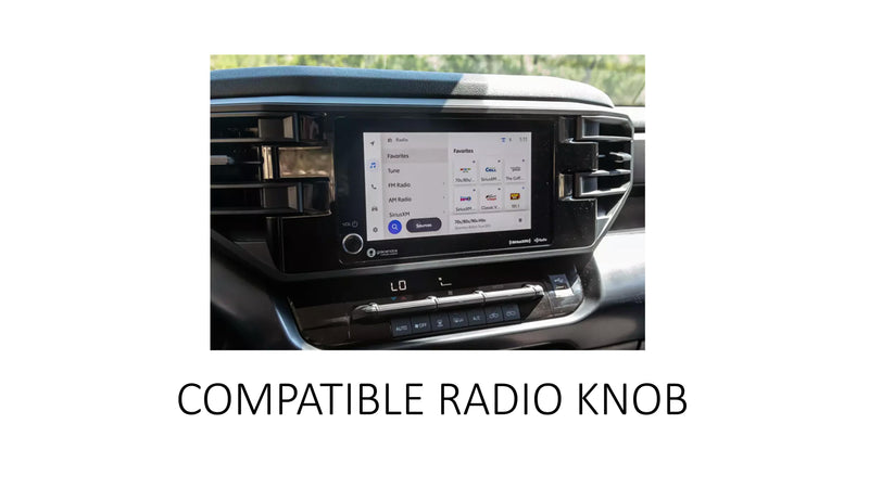 Load image into Gallery viewer, Radio Knob (2022+ Tundra 8&quot; Screen) - BLACK
