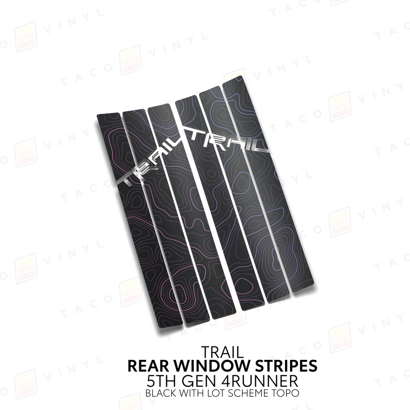 Load image into Gallery viewer, 4Runner Rear Window Stripes - WITH TOPO
