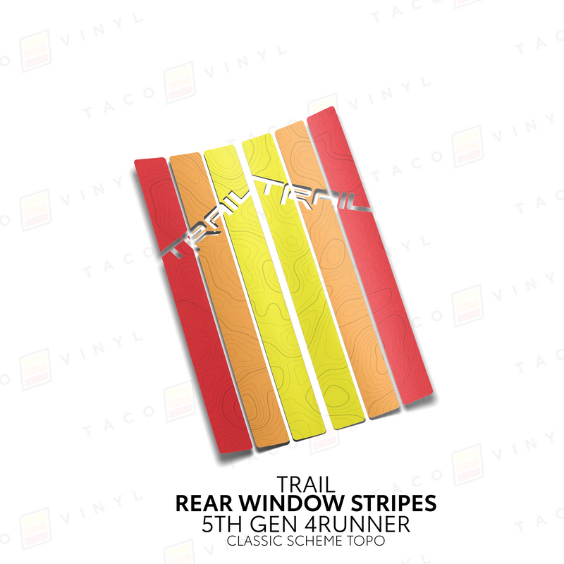 Load image into Gallery viewer, 4Runner Rear Window Stripes - WITH TOPO

