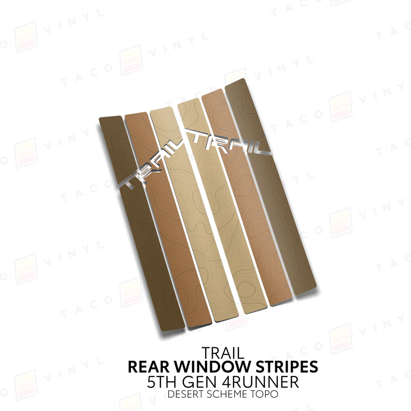 Load image into Gallery viewer, 4Runner Rear Window Stripes - WITH TOPO
