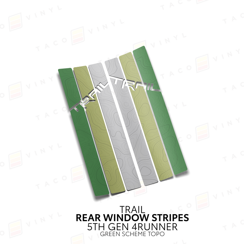 Load image into Gallery viewer, 4Runner Rear Window Stripes - WITH TOPO
