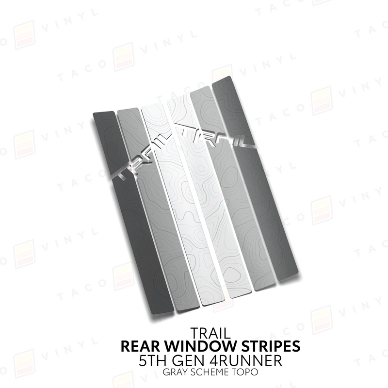 Load image into Gallery viewer, 4Runner Rear Window Stripes - WITH TOPO
