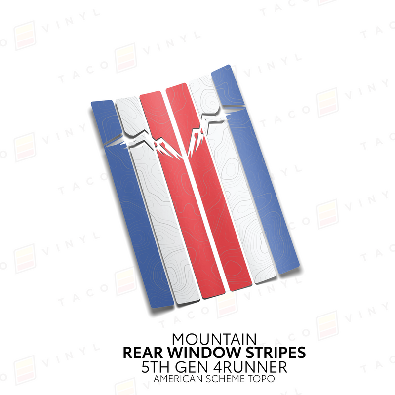 Load image into Gallery viewer, 4Runner Rear Window Stripes - WITH TOPO
