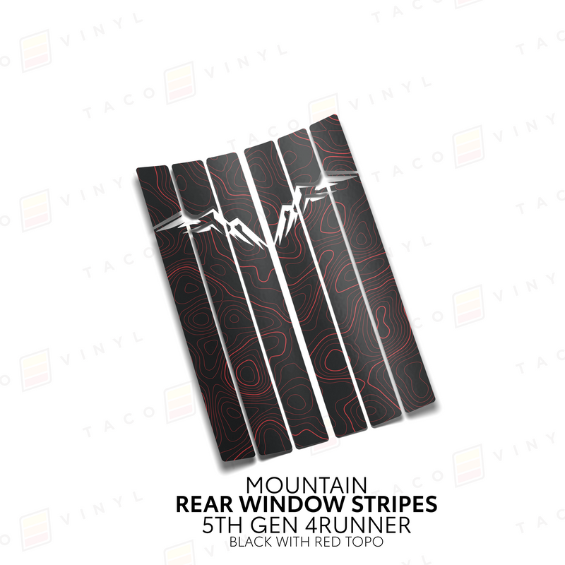 Load image into Gallery viewer, 4Runner Rear Window Stripes - WITH TOPO
