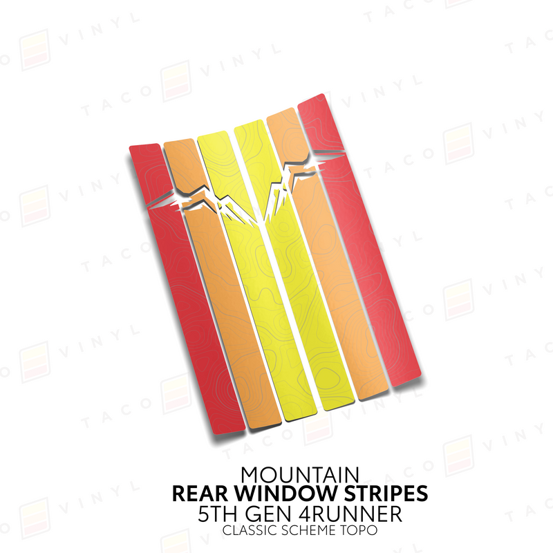 Load image into Gallery viewer, 4Runner Rear Window Stripes - WITH TOPO
