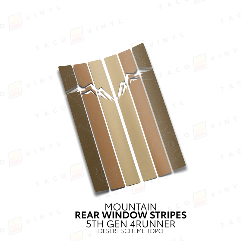 Load image into Gallery viewer, 4Runner Rear Window Stripes - WITH TOPO
