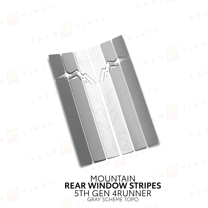 Load image into Gallery viewer, 4Runner Rear Window Stripes - WITH TOPO

