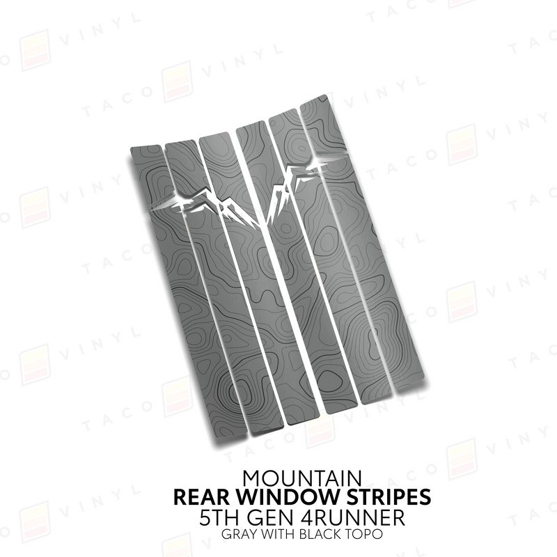Load image into Gallery viewer, 4Runner Rear Window Stripes - WITH TOPO
