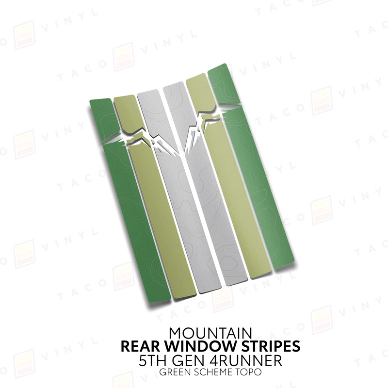 Load image into Gallery viewer, 4Runner Rear Window Stripes - WITH TOPO
