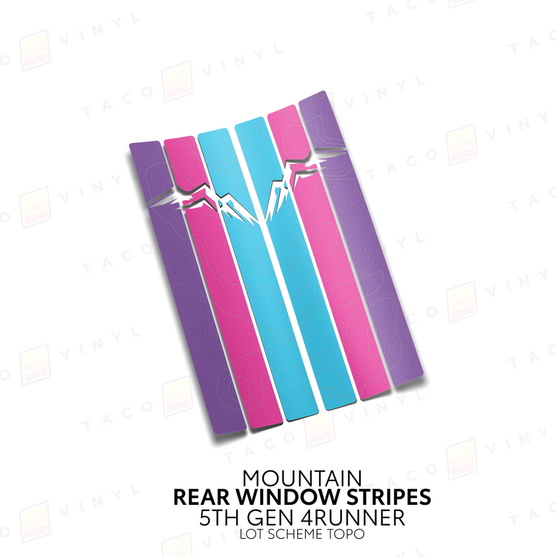 Load image into Gallery viewer, 4Runner Rear Window Stripes - WITH TOPO

