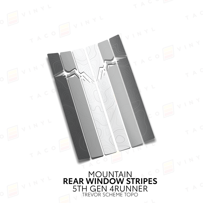 Load image into Gallery viewer, 4Runner Rear Window Stripes - WITH TOPO
