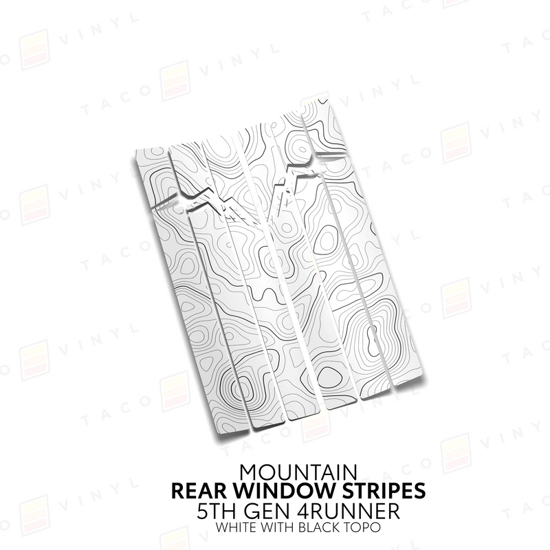 Load image into Gallery viewer, 4Runner Rear Window Stripes - WITH TOPO
