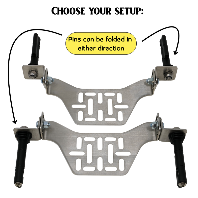Load image into Gallery viewer, Overland Kitted Stealth Folding MAXTRAX® Roof Rack Mount
