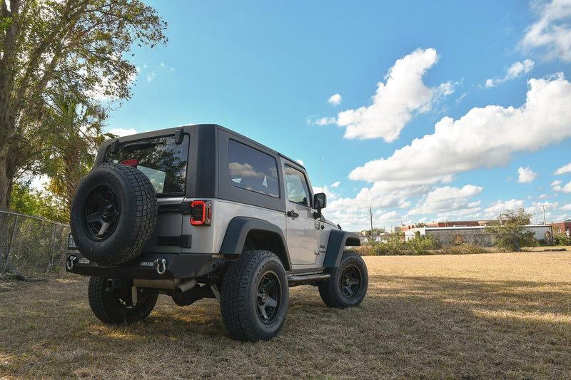 Load image into Gallery viewer, Overland Sector Atlas 17x9 -12 5x114.3/5x127mm 71.5mm Satin Black
