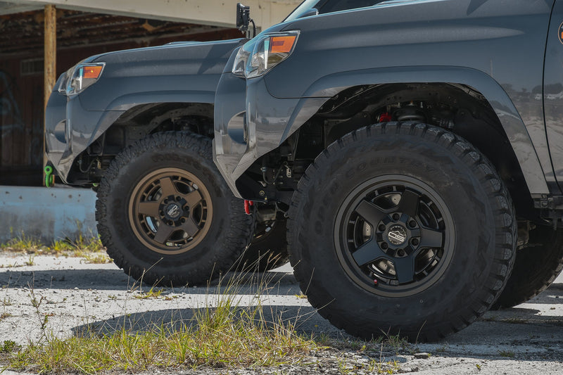 Load image into Gallery viewer, Overland Sector Atlas 17x9 -12 6x135/6x139.7mm 106.2mm Satin Black
