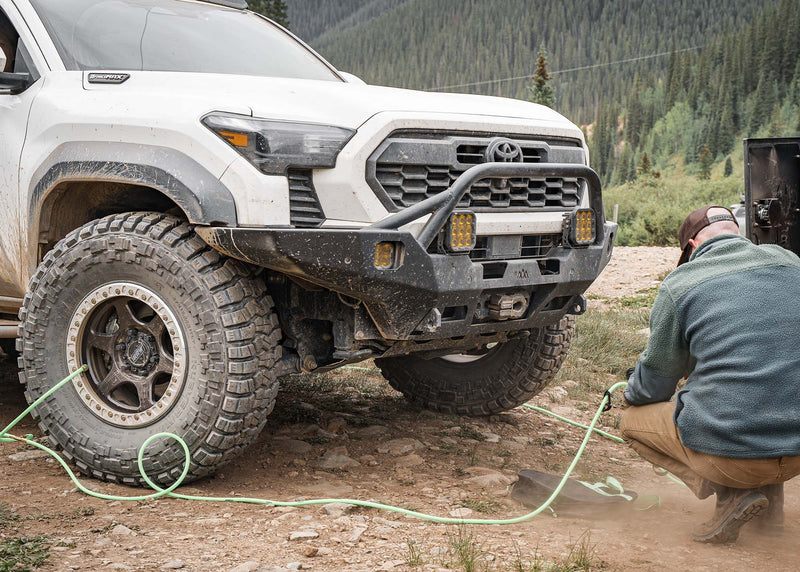 Load image into Gallery viewer, Toyota Tacoma 4th Gen (2024+) Hi-Lite Overland Front Bumper [PreRunner Bull Bar]
