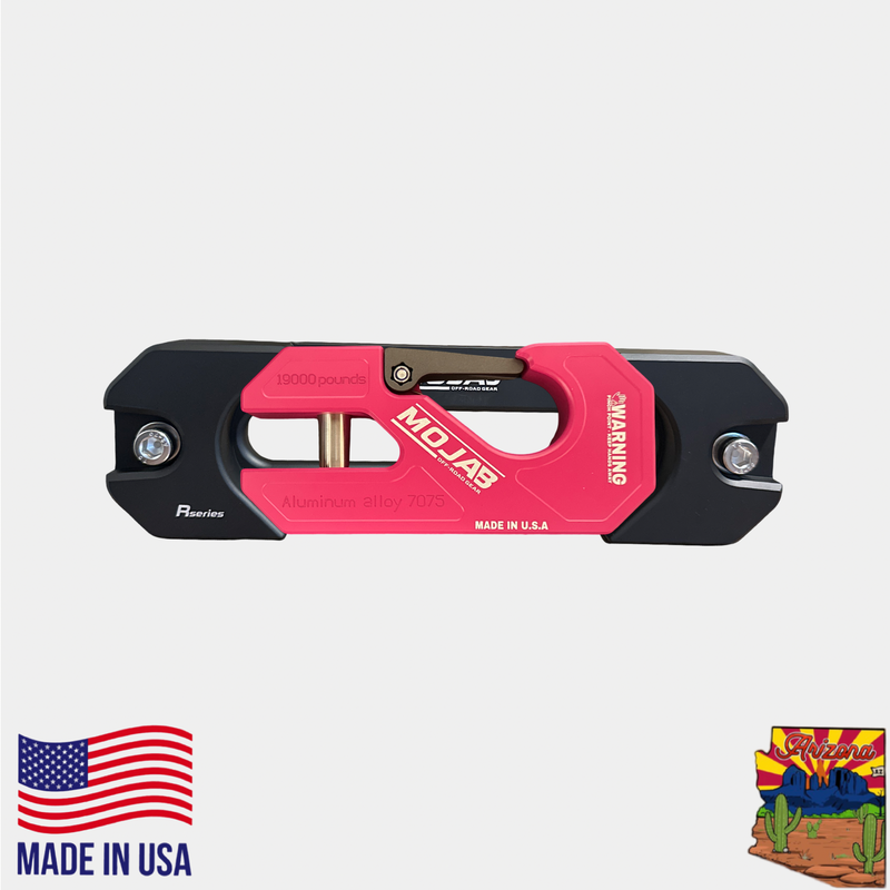 Load image into Gallery viewer, Aluminum Recessed Winch Shackle with Fairlead Kit, closed latch (LIFE TIME WARRANTY*)
