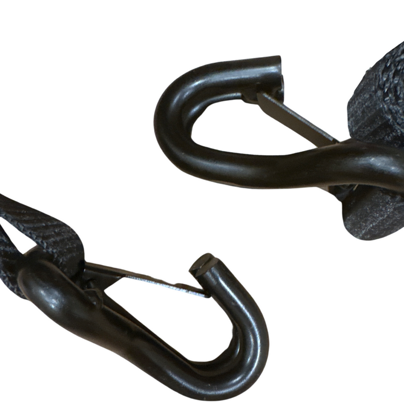 Load image into Gallery viewer, 2&quot; x 10&#39; Ratchet Tie-Down (Closed hook) and 2&#39;&#39; x 39&#39;&#39; Axle Tie-Down Set (Pack of 4) (Lifetime Warranty)
