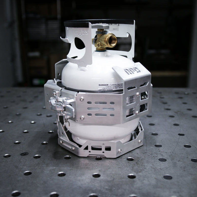 Load image into Gallery viewer, Propane Tank Mount for Bumpers, Cars, RVs
