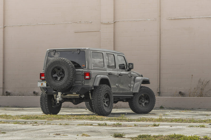 Load image into Gallery viewer, Overland Sector Atlas 17x9 -12 5x114.3/5x127mm 71.5mm Satin Black
