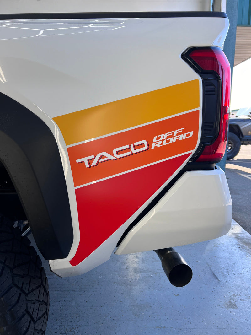 Load image into Gallery viewer, 2024+ Tacoma Lower Bedside Decals - TACO Graphics
