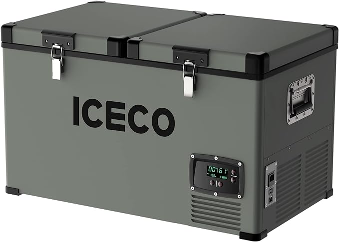 Load image into Gallery viewer, VL60 Dual Zone Metal Fridge Freezer with Cover | ICECO | 60LT
