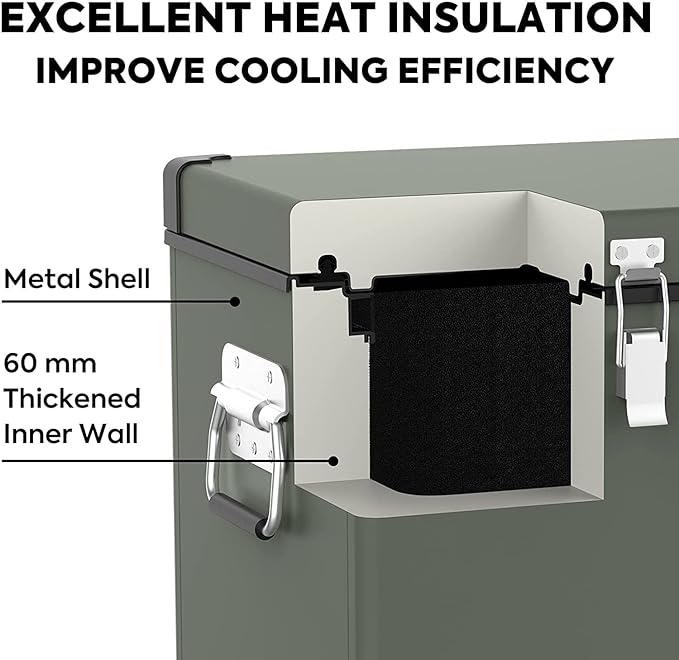 Load image into Gallery viewer, VL60 Dual Zone Metal Fridge Freezer with Cover | ICECO | 60LT
