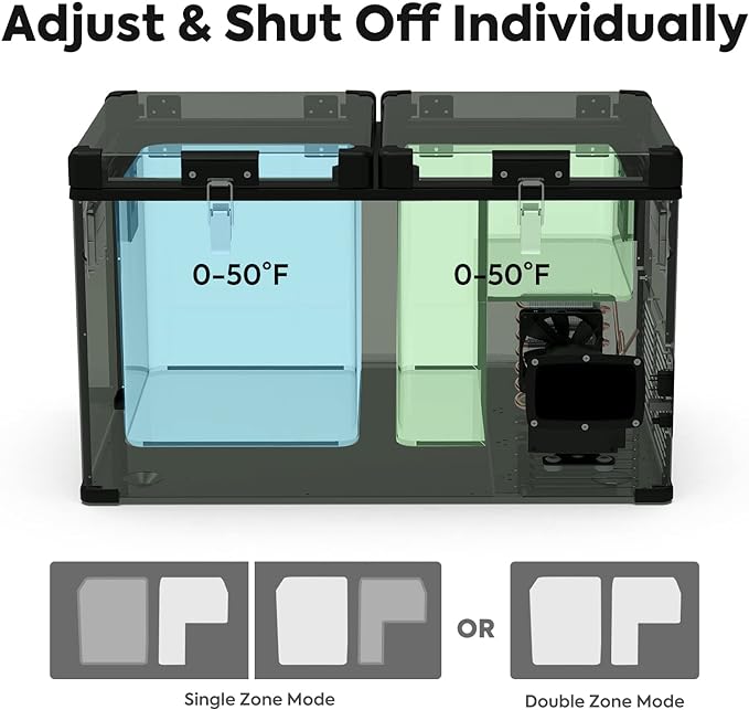 Load image into Gallery viewer, VL60 Dual Zone Metal Fridge Freezer with Cover | ICECO | 60LT
