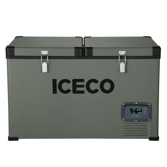 Load image into Gallery viewer, VL65 Dual Zone Metal Fridge Freezer with Cover | ICECO | 65LT
