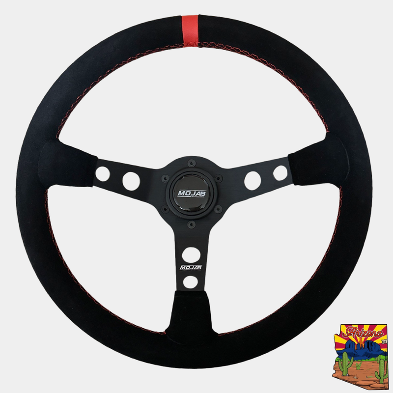 Load image into Gallery viewer, 13.5&#39;&#39;  MOJAB Deep Dish Steering Wheel Leather or Suede
