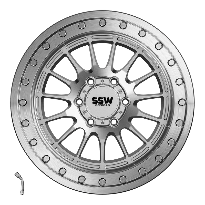 Load image into Gallery viewer, Beadlock Dakar / Machined Silver / 17x9.0 -25
