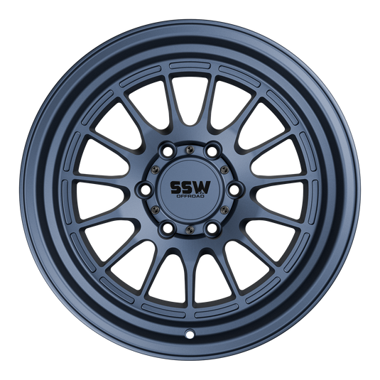 Dakar / Matte Blue / 17x9.0 -25