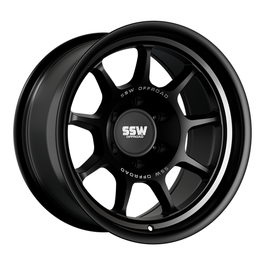 Nova / Matte Black /  17x9.0 -25