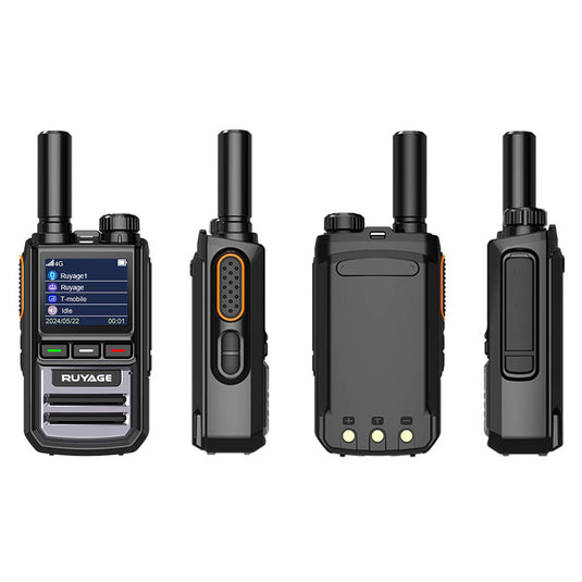 Ruyage R1 Nationwide Lte Two Way Radios Lifetime Free Unlimited Range Rechargeable Global 4g Poc,Portable Walkie Talkies Long Range for Adults Family Road Trip Truck Fleet 2 Pack