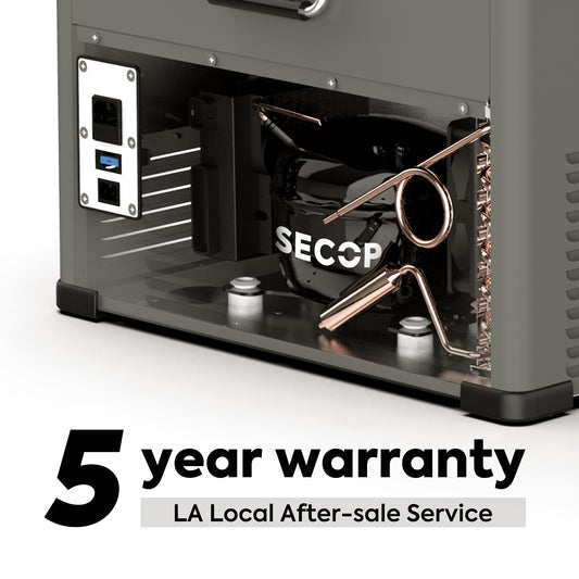 Load image into Gallery viewer, VL65 Dual Zone Metal Fridge Freezer with Cover | ICECO | 65LT

