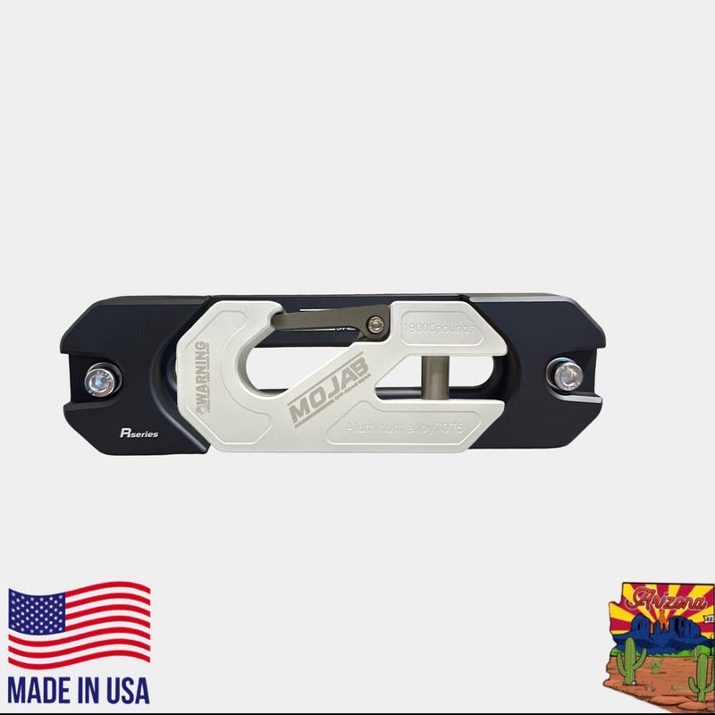 Load image into Gallery viewer, Aluminum Recessed Winch Shackle with Fairlead Kit, closed latch (LIFE TIME WARRANTY*)
