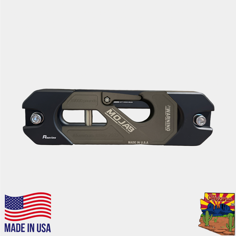 Load image into Gallery viewer, Aluminum Recessed Winch Shackle with Fairlead Kit, closed latch (LIFE TIME WARRANTY*)

