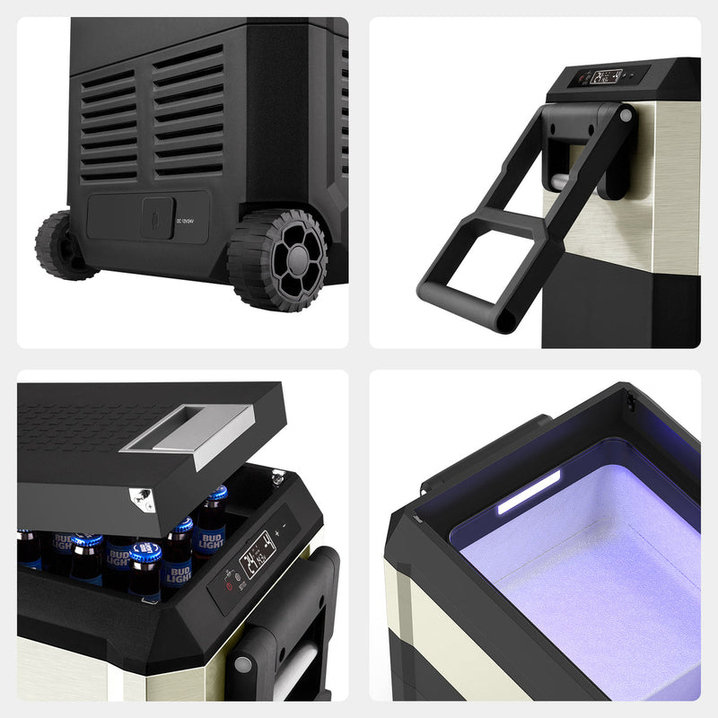 Load image into Gallery viewer, JP40 Pro Dual Zone Wheeled Portable Freezer | ICECO | 40 LT
